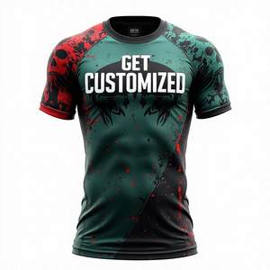 Rashguard MMA sur mesure avec manches longues et courtes et tissu de compression sublimé durable, kimono de jiu-jitsu - Product Image 3