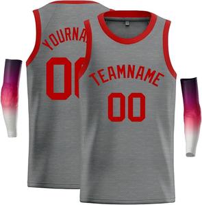 Maillot de basket-ball de haute qualité avec couleurs personnalisées et tissu en mesh - T-shirt de sport athlétique personnalisable respirant pour hommes - Product Image 5