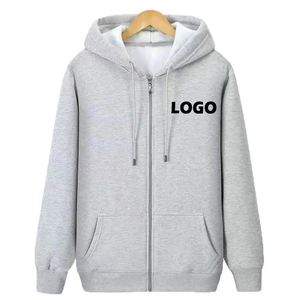 Sweat-shirts à fermeture éclair personnalisés unisexes, 100% coton, respirants, séchage rapide, coupe ample, poids lourd 350 g/m², haute qualité - Product Image 1