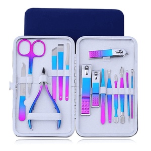 Ensemble de manucure et pédicure professionnel de haute qualité pour la maison, ensemble de coupe-ongles en acier inoxydable avec boîte, ensemble de manucure et pédicure - Product Image 2