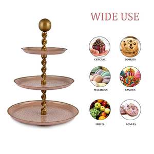 Support à gâteau en métal pour mariage, décoration de fête, ustensiles de cuisine et décoration intérieure - Product Image 4