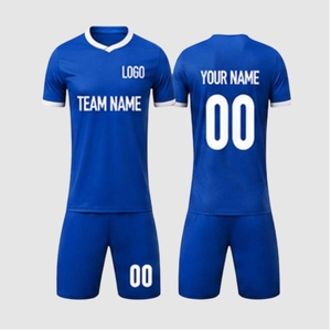 Conjunto de Uniforme de Fútbol Personalizado al por Mayor, Jersey de Color Sólido, Nombre y Número del Equipo Personalizados, Ropa Deportiva Transpirable - Product Image 1