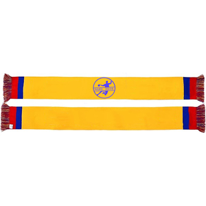 Écharpe de football en gros, séchage rapide, respirante, couleur jaune, pour supporters, avec logo d'équipe - Product Image 3