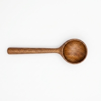Cuillère à café en bois de teck massif de qualité alimentaire, écologique, antiadhésive, lavable au lave-vaisselle, à manche court, ensemble d'outils de cuisine faits à la main