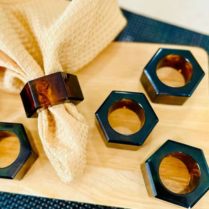 Anillo para Servilletas de Resina Hecho a Mano, Ecológico y Duradero, para Restaurantes, Hoteles, Servicios de Catering y Fiestas - Product Image 1