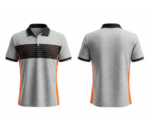 Wholesale Sublimation Polo Shirt Shield Pattern Quick Dry Fabric Durable Stitching for Men Women Youth Quick-Dry Dry-Fit Active - Product Image 1