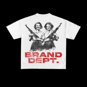 Camisetas de Moda Deportiva con Diseño Personalizado al por Mayor, Camisetas de Cuello Redondo 100% Algodón para Hombre, Corte Holgado - Product Image 1