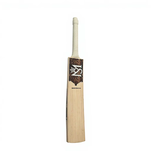Bâtons de cricket Mannu Sports Hunter X Kashmir Willow - Ambidextres, taille personnalisée, saule naturel, poignée standard durable, marron - Product Image 1