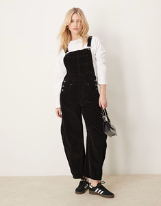 Salopette en jean pour femme de style vintage, bretelles réglables, coupe ajustée, douce et confortable, tenue décontractée streetwear - Product Image 5