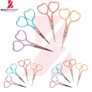 Tijeras de Bordado Duraderas y Ligeras, Totalmente Personalizadas, Servicio OEM ODM, Tijeras con Forma de Corazón, Tijeras con Mango de Corazón de Lujo - Product Image 4