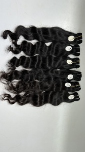 Cabello Humano Indio Remy de Doble Trama sin Procesar con Puntas de Una Sola Capa para Extensiones de Cabello - Product Image 3