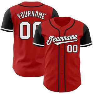 Camiseta de Béisbol Negra Personalizada con Nombre del Equipo y Número, Impresión en Serigrafía, Manga Corta, Cierre de Botones, Transpirable, Tallas Grandes para Hombre - Product Image 4