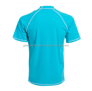 T-shirts de plongée personnalisés à Sublimation, pièces, Logo imprimé manches courtes, coupe ajustée, pour le Surf, la natation, protection anti-odeur - Product Image 6