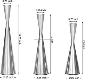 Porte-bougies détachables en métal doré vintage de haute qualité pour Noël, mariages, décoration intérieure et cadeaux de fête - Product Image 6