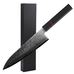 มีดเชฟเหล็กดามัสกัสแบบดั้งเดิม LEGACY BLADES พรีเมียม ทำมือ เป็นมิตรกับสิ่งแวดล้อม ใช้งานได้ทั้งมือซ้ายและขวา ด้ามไม้ 67 ชั้น - Product Image 1