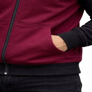 เสื้อฮู้ดซิปสองสีสำหรับผู้ชาย ผ้าฝ้าย 100% ระบายอากาศได้ดี เป็นมิตรกับสิ่งแวดล้อม สไตล์ลำลองสำหรับฤดูหนาวและสตรีทแวร์ - Product Image 6