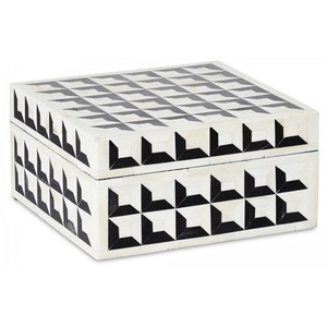 Luxury Handmade Bone Inlay Rectangle Resin Wood Jewelry <b>Storage</b> <b>Box</b> Floral Design European Modern Luxury 2-Layer Decorative - Product Image 5