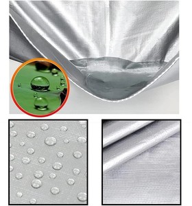 ผ้าคลุมรถอเนกประสงค์ผ้าใบกันน้ำพีวีซีสีเทาแบบใหม่ - Product Image 4