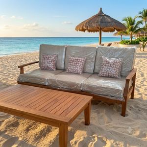 Juego de muebles de patio, sofá de madera de teca para exteriores, hecho en Indonesia wt5561 - Product Image 1