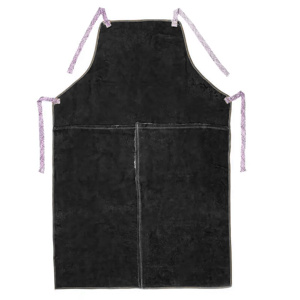 100% Polyester Reflective Safety Workshop <b>Apron</b> Good Quality Heavy-Duty Welding Jacket Genuine <b>Leather</b> Flame Resistant Heat - Product Image 2