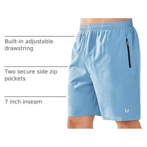 Men's Quick Dry Running <b>Shorts</b> with <b>Zipper</b> Pockets Lightweight Gym Athletic Workout Training Fitness Casual Summer Beach <b>Shorts</b> - Product Image 5