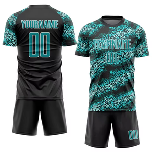 Uniforme de Fútbol Personalizado Profesional de Alta Calidad para Hombre, Conjunto de Uniforme Deportivo con Nombre y Logotipo del Equipo Personalizados, Camiseta de Fútbol de Secado Rápido OEM - Product Image 5