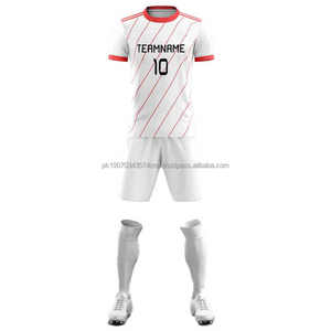 Maillot et short de football d'été personnalisés, respirants, légers, antibactériens, à séchage rapide, uniforme complet pour l'entraînement des équipes sportives - Product Image 1