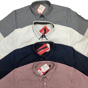 เสื้อเชิ้ตแขนสั้นผู้ชาย ผ้าซาตินคอตตอน 100% ลายเรียบ สวมใส่สบาย ระบายอากาศได้ดี ไม่เป็นขุย ปกพับได้ ผลิตอย่างยั่งยืนเพื่อความสมบูรณ์แบบ - Product Image 4