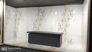 GVT PGVT Porcelain Tiles 800x1600mm Grey <b>Marble</b> Finish <b>Large</b> Format Floor And Wall Tiles Export Quality Durable High Strength - Product Image 2