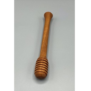 Premium Wooden <b>Stirrer</b> for Honey Jar Long Handle Natural Wood Honey Spoon for <b>Coffee</b> Tea Bread Pancake and Dessert - Product Image 3