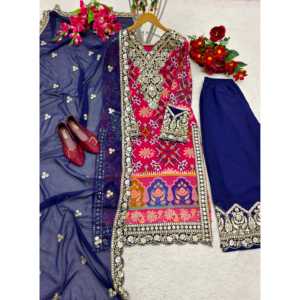 Robes de soirée de créateur-Sarara avec Dupatta pour fête - Product Image 1