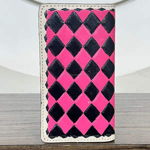 กระเป๋าสตางค์หนังแท้ลายตารางแบบยาว ป้องกัน RFID สำหรับทุกเพศ ราคาขายส่ง สไตล์ตะวันตก ใส่บัตรได้ ใช้ได้ทุกวัน - Product Image 5