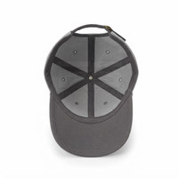 Casquette de baseball professionnelle 100% coton 6 panneaux avec boucle argentée en cuivre, design sportif imperméable, service OEM, nom d'équipe, toutes saisons