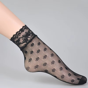 Black Ladies Convenient Lace <b>Sock</b> Women Girls Ladies <b>Soft</b> Lace Short Ankle <b>Socks</b> Fishnet <b>Socks</b> - Product Image 2