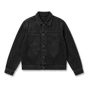 Chaqueta de mezclilla al por mayor para hombre, con botones metálicos de mezclilla cruda, para marcas de moda Heritage, proveedor a granel - Product Image 2
