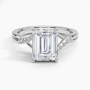 BOJ <b>Ring</b> 039 <b>Emerald</b> Cut 925 <b>Silver</b> Chamise Diamond Halo Diamond <b>Ring</b> 2ct D Color VVS1 Moissanite GRA Certified Low Price <b>Ring</b> - Product Image 1