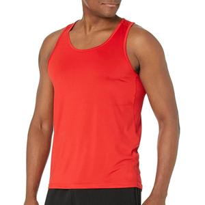 Men's 100% Cotton Tank Tops with 240g Fabric Weight High Quality Mens Undershirts 100% Cotton <b>Red</b> Tank Top Mens Vest Plus Size - Product Image 4