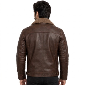 Chaqueta de Cuero para Hombre, Transpirable, Sostenible, Tallas Grandes, con Logotipo Personalizado, Nueva Colección 2026, Precio Económico - Product Image 2