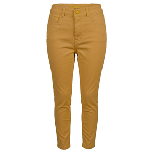 Jean décontracté pour femme, taille mi-haute, cinq poches, coupe droite, teint en pièce, lavable, respirant, longueur intégrale, 6,93 oz, Printemps-Été - Product Image 1