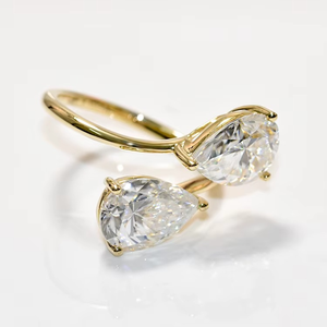 CONCEPTION Anillo de Moissanita de Plata 925 Personalizado con Oro Fino de 9K 10K 14K 18K para Compromiso y Boda para Mujer - Product Image 3