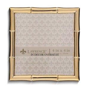 Cadre photo décoratif mural en bambou plaqué or de haute qualité, forme carrée, pour la maison et l'hôtel, prix de gros - Product Image 1