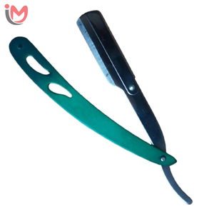 High Quality Metal Razor for <b>Men</b> Straight Stainless Steel Handle Folding Razor Single Blade OEM Wholesale - Product Image 5