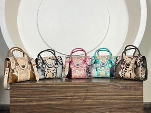 Latest Brand New Designer 2026 Tooled Leather Cowhide Mini Satchel <b>Handbag</b> for Women Floral Carved Crossbody & Shoulder Tote Bag - Product Image 4