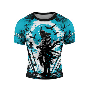 Camiseta de compresión de manga corta para hombre, servicio OEM ODM, camiseta de compresión de manga larga para fitness masculino - Product Image 2