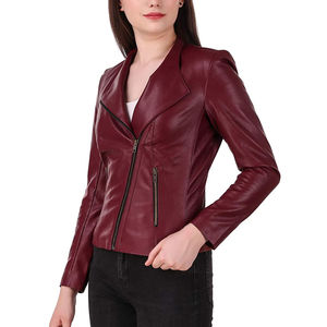 Chaquetas de Cuero de Moda para Mujer, Piel de Vacuno de la Mejor Calidad, Talla Personalizada, Transpirables, Servicio OEM, Venta al Por Mayor - Product Image 3