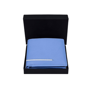 2026 New Design High Quality Genuine Leather Unisex Stylish Money Clip <b>Wallet</b> with <b>RFID</b> Protection Open Closure Short Length - Product Image 5