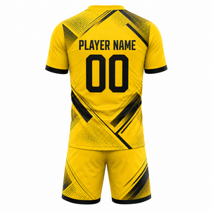 Uniformes de Fútbol Personalizados de Alta Calidad, Fabricación 2026, Diseño OEM, Pantalones Cortos Estampados, Costuras Reforzadas, Transpirables, 100% Algodón - Product Image 3
