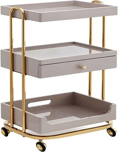 Modern Multi Functional Modern Metal Barber Shop Tool <b>Cabinet</b> Hand Cart Trolley Beauty Salon Trolley Cart Salon - Product Image 1