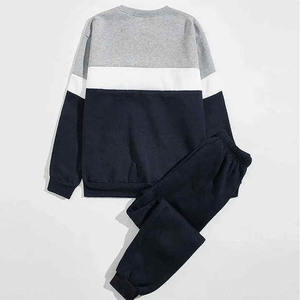 Conjuntos de Sudadera de Color Sólido, Sudadera de Manga Larga de Alta Calidad, Pantalones Ligeros 100% Algodón, Conjunto Deportivo con Estampado Personalizado - Product Image 5