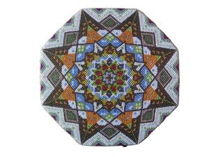 Elegant <b>Glass</b> Beaded Table Pad <b>Coaster</b> Runner and Placemats Bead Placemats for Home Hotels and Restaurants Decor from India - Product Image 3